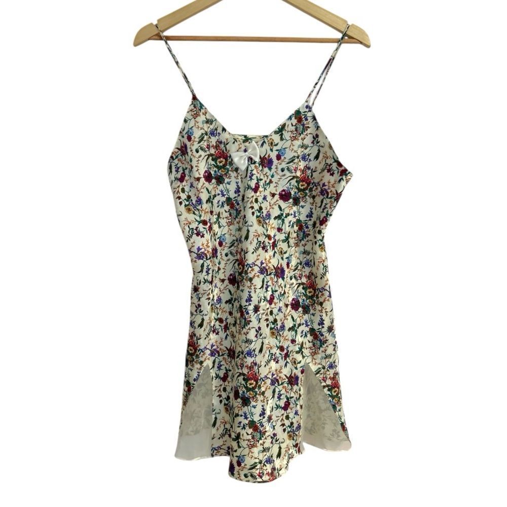 Victoria’s Secret Vintage Floral Satin‎ Slip Dress, Size Medium
